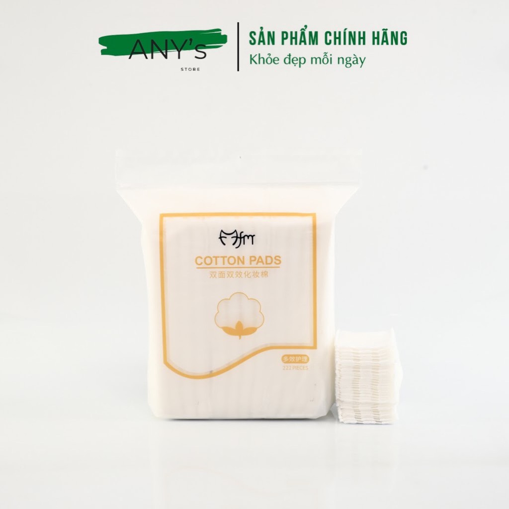 (Combo 5 Túi ) Bông Tẩy Trang 3 Lớp Cotton Pads 222 miếng