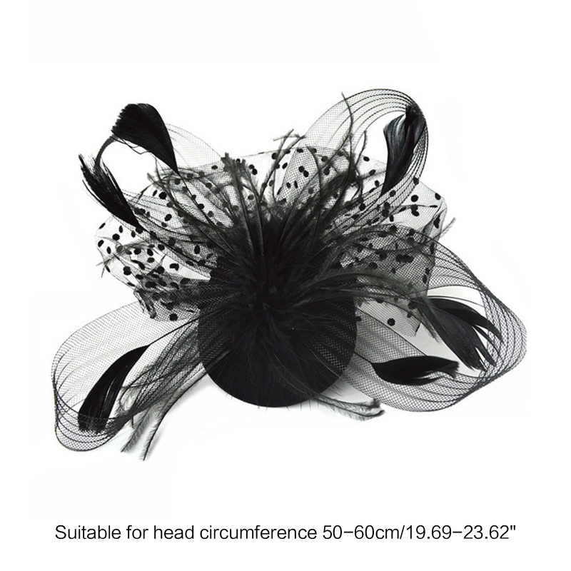 Flgo Găng Tay Ngắn Phối Lưới Đính Lông Vũ Phong Cách Vintage Cho Cô Dâu