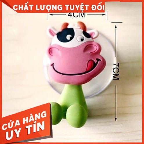 Kẹp treo bàn chải hình thú silicon cute ngộ nghĩnh