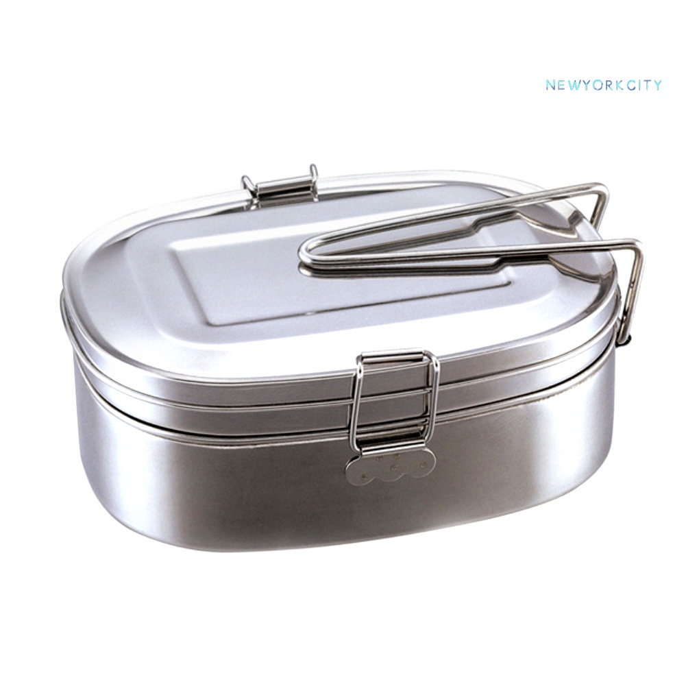 Hộp Đựng Thức Ăn Trưa Hình Chữ Nhật Bằng Thép Không Gỉ