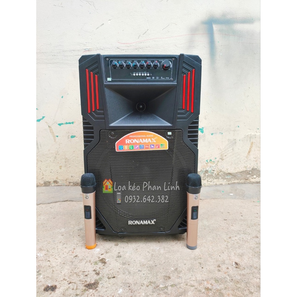 Loa kéo ronamax F12 bản 2020 bass 3 tất tặng kèm 2 micro không dây( jbzj6, jbz j7,jbz j8,jbz,k ,komic k69,kiomic k89)