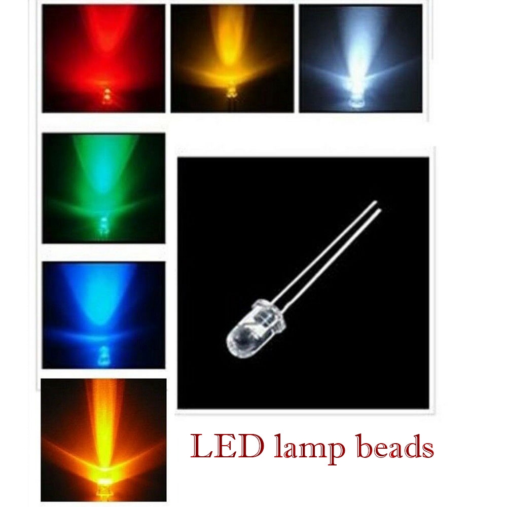 100 Đèn Led 5mm Màu Trắng