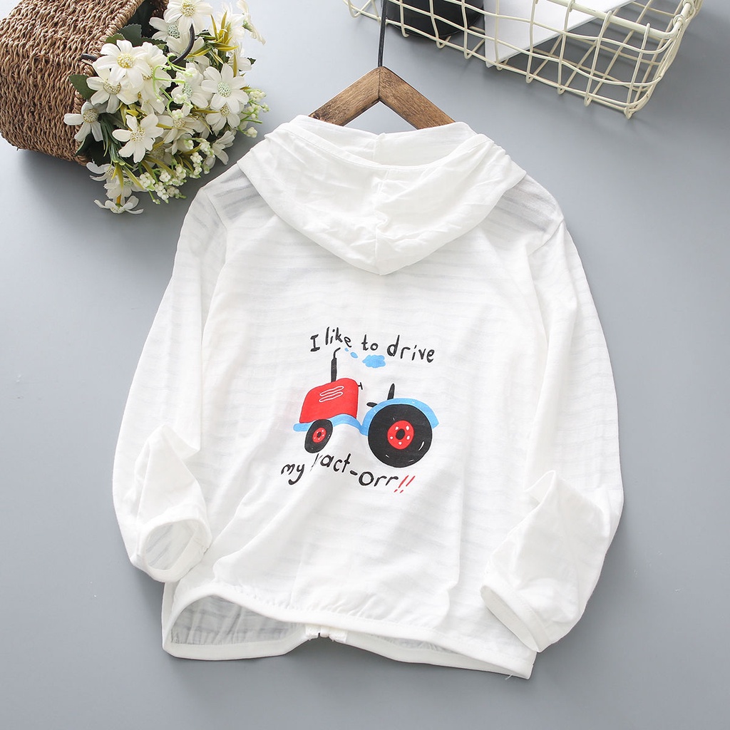 Áo Chống Nắng Chống Muỗi Thoáng Khí In Họa Tiết Cây Ngải Tây Nhỏ Thoáng Khí Phong Cách Mới Mùa Hè Cho Bé Trai Và Gái