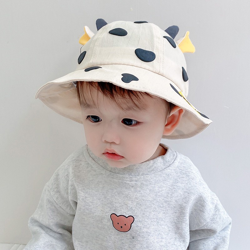 Mũ bucket cho bé Jasmine Baby hình bò sữa (6m-2y)