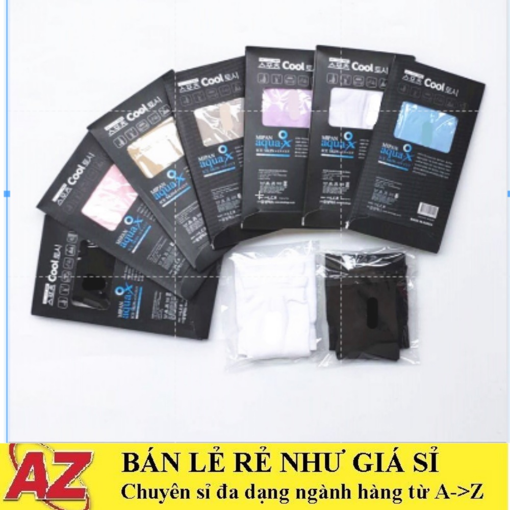 Bộ 2 Ống Tay Chống Nắng Aqua X Loại Xịn Có Hộp, Không Xỏ Ngón Phong Cách Hàn Quốc