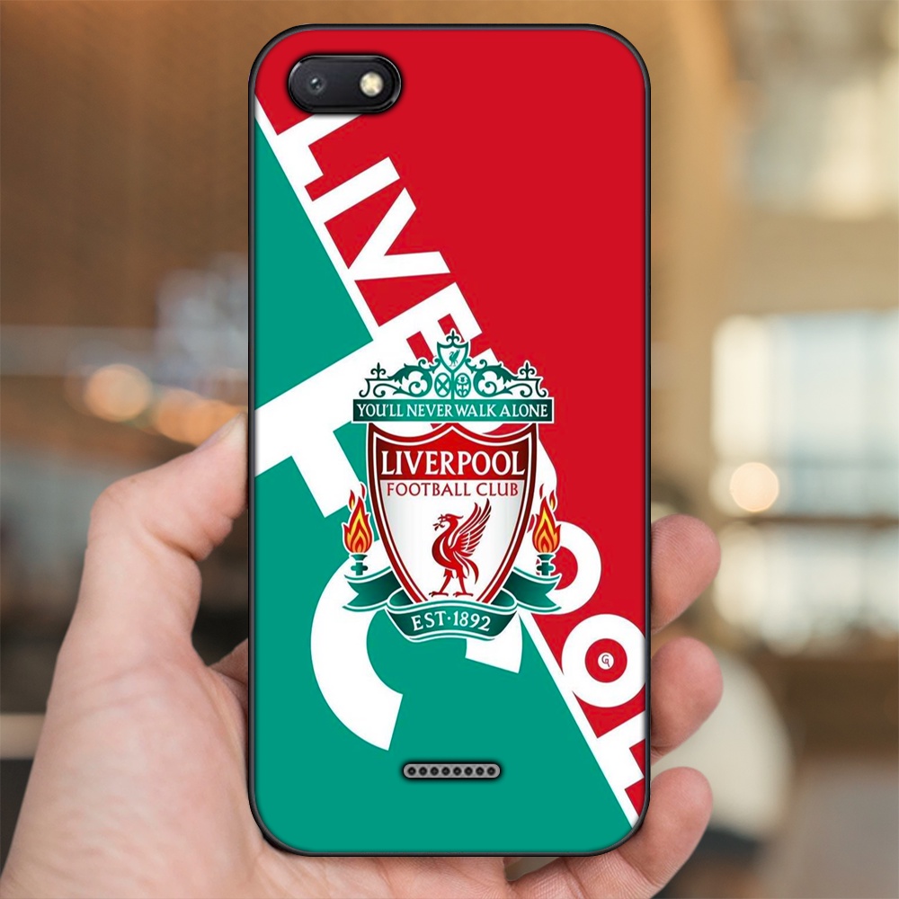 Ốp lưng Xiaomi Redmi 6A viền đen in hình Liverpool FC