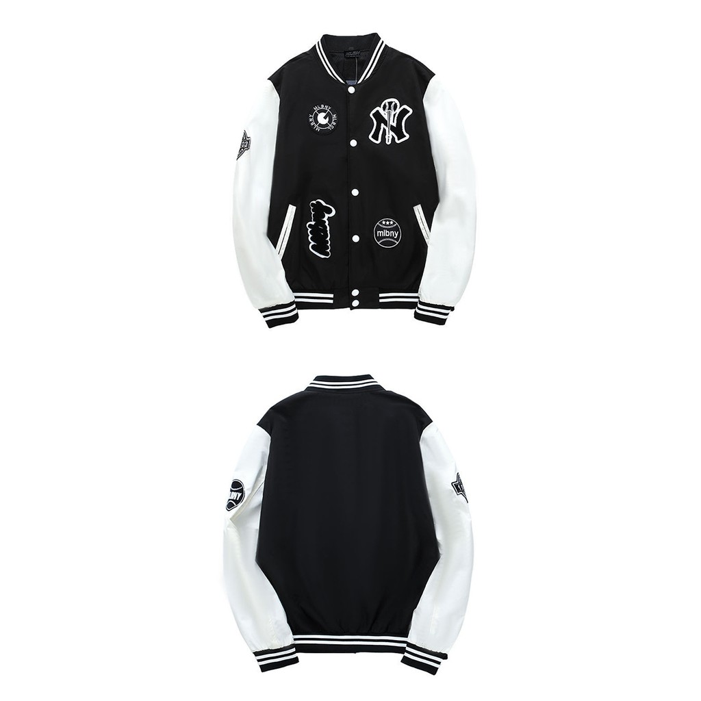 (2 MÀU) ÁO BOMBER BÓNG CHÀY MLB NY NAM NỮ UNISEX