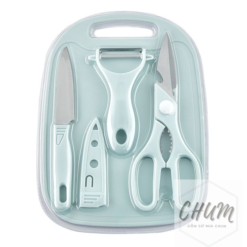 bộ dao thớt mini chế biến đồ ăn dặm cho bé G14