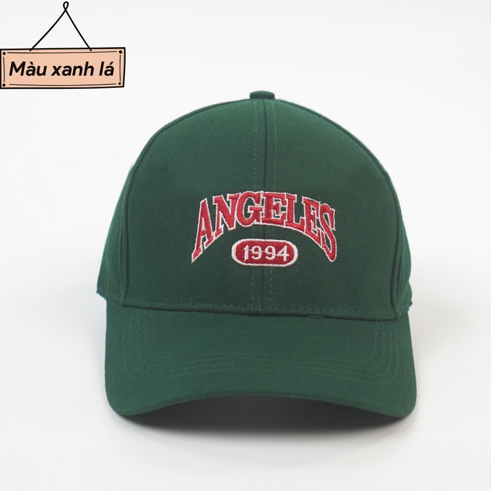 Mũ Lưỡi Trai Nón Kết Nhung Cao Cấp Thêu Chữ Angeles 479 Phong Cách Ulzzang Form Unisex Nam Nữ - Hazo