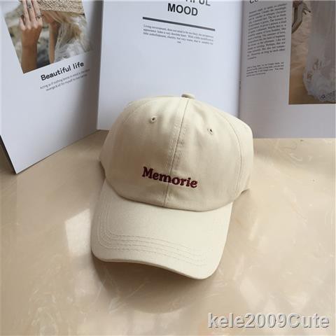 □✗Four Seasons Letters Solid Color Baseball Cap Female Personality American Retro Soft Top Japanese Sun Visor for Men and Women tide