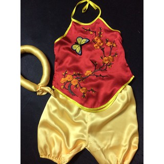 Set áo yếm bé gái