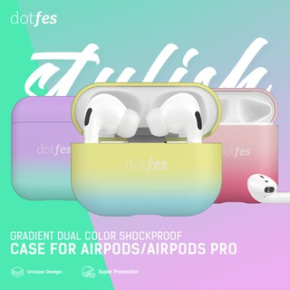 Fashion Cute AirPods Case Cover Skin Dotfes Women Girly Girl Gradient Color Shockproof Full-Body Protective AirPods Pro Cover Case Skin AirPods Accessories Kits Cute Sparkle Glitter Pretty Design Bling Case Compatible with Apple AirPods Pro Apple AirPods