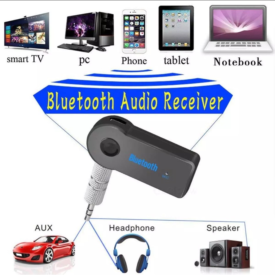 Bộ thu Bluetooth không dây 3.5MM, USB xe Bluetooth để phát nhạc trên xe hơi / nhà / xe hơi