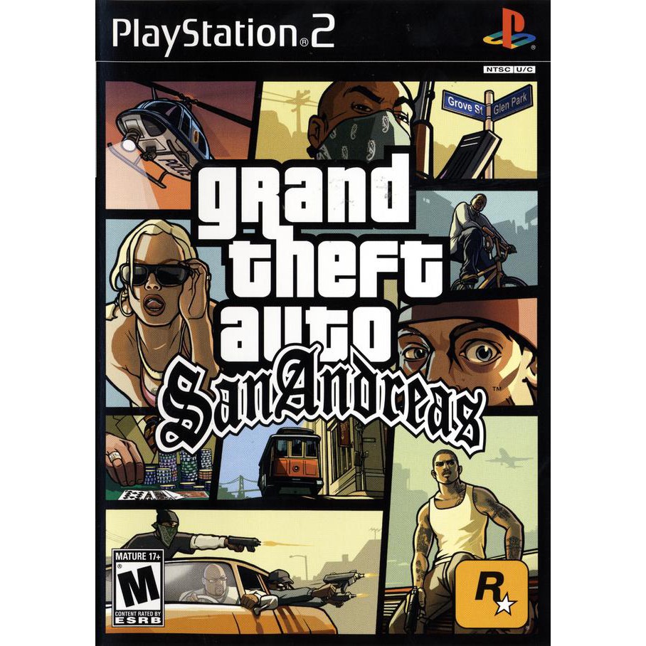 Đĩa Dvd Ps2 Gta Grand Teft Auto San Andreas