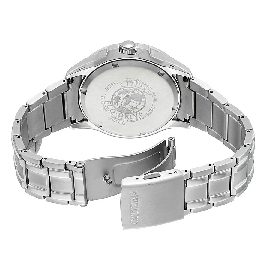 Đồng Hồ Nam Citizen Dây Titanium BM6921-58A - Mặt Trắng (Sapphire)