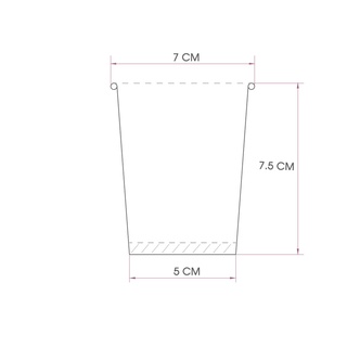 Lốc 100 Ly Giấy Trơn KOVA 6.5oz 180ml
