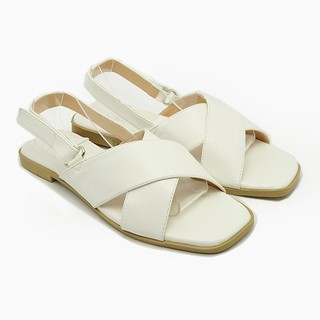 Giày sandal đế bệt Cindydrella c270 màu trắng