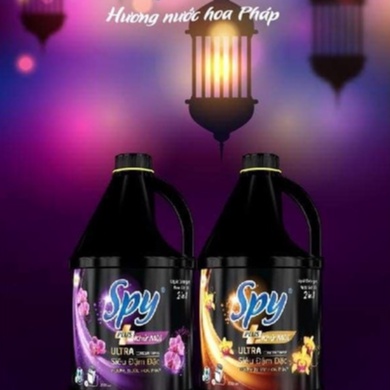 Nước giặt xả SPY PLUS 4.5L Giặt sạch gấp 5 lần, Diệt khuẩn 99.9%, Hương nước hoa Pháp, Phù hợp giặt tay và giặt máy