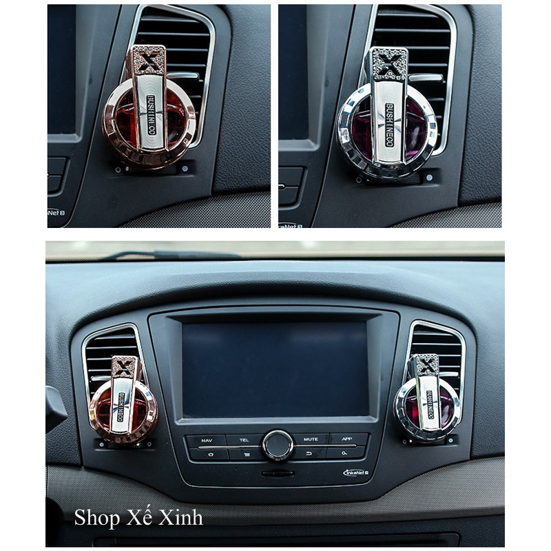 Nước hoa kẹp cửa gió Ô tô - hình chữ X, đính đá sang trọng, nhiều mùi hương lựa chọn | BigBuy360 - bigbuy360.vn