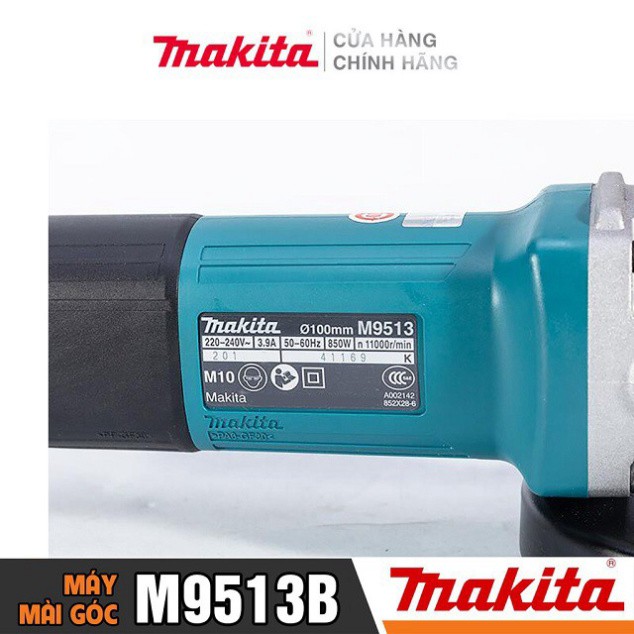 [Chính Hãng] Máy Mài Góc Makita M9513B (850W-100MM) - Công Tắc Đuôi, Bảo Hành Tại Các TTBH Toàn Quốc