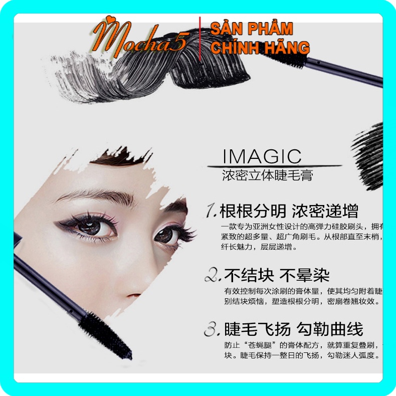 Mascara chuốt mi Imagic Giant Brush Perfect CONG DÀI TỰ NHIÊN chống trôi, chống lem 8g | BigBuy360 - bigbuy360.vn