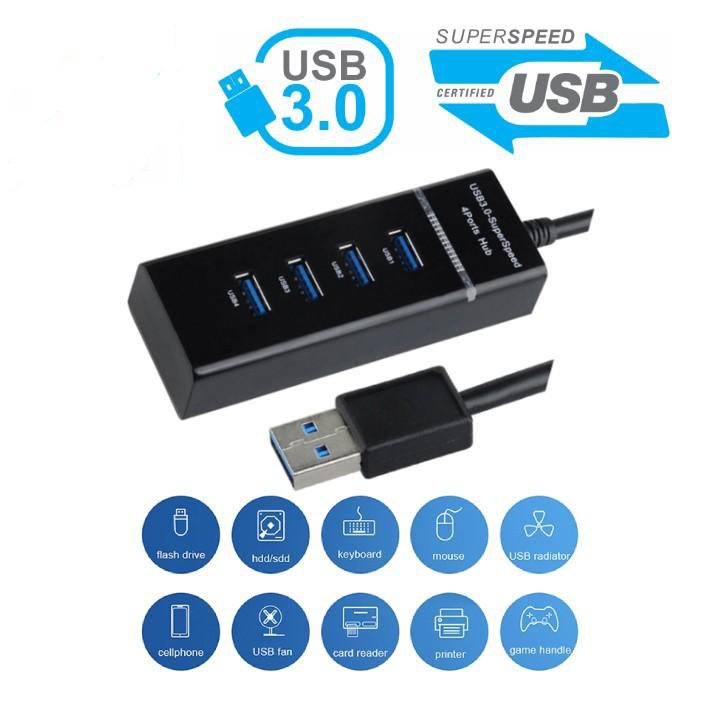 ⚡️Freeship⚡️Bộ chia 4 Cổng USB 3.0 Dây Dài 30cm - HUB USB 3.0 4 Port