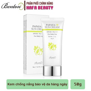 Kem chống nắng hằng ngày cho mọi loại da Benton Papaya-D Sun Cream SPF38 / PA+++ 50g