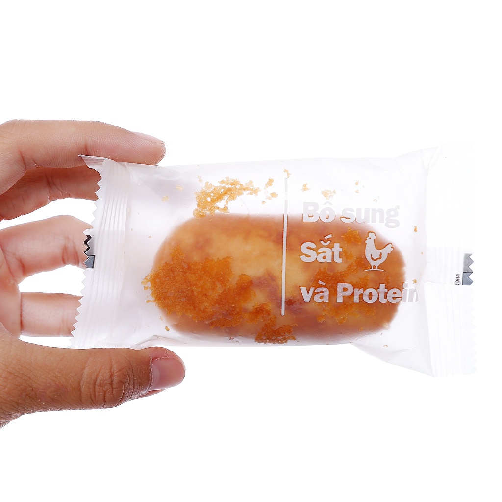 Bánh ăn sáng C'est bon Orion sợi thịt gà (15 Bánh - 17g/bánh)