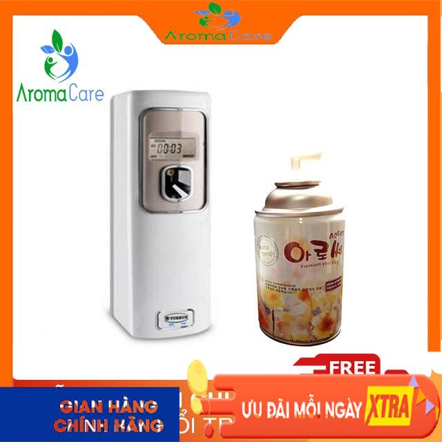 Máy xịt nước hoa tự động bảng điều khiển điện tử tặng kèm chai xịt thơm phòng Aroma therapy Hàn Quốc