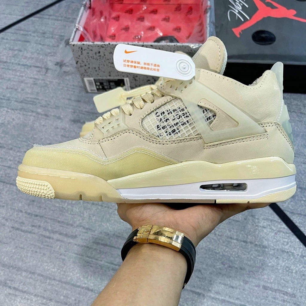 Giày Sneaker Jordan 4 OffWhite Full Box Full Phụ Kiện Giày Thể Thao Nam Nữ