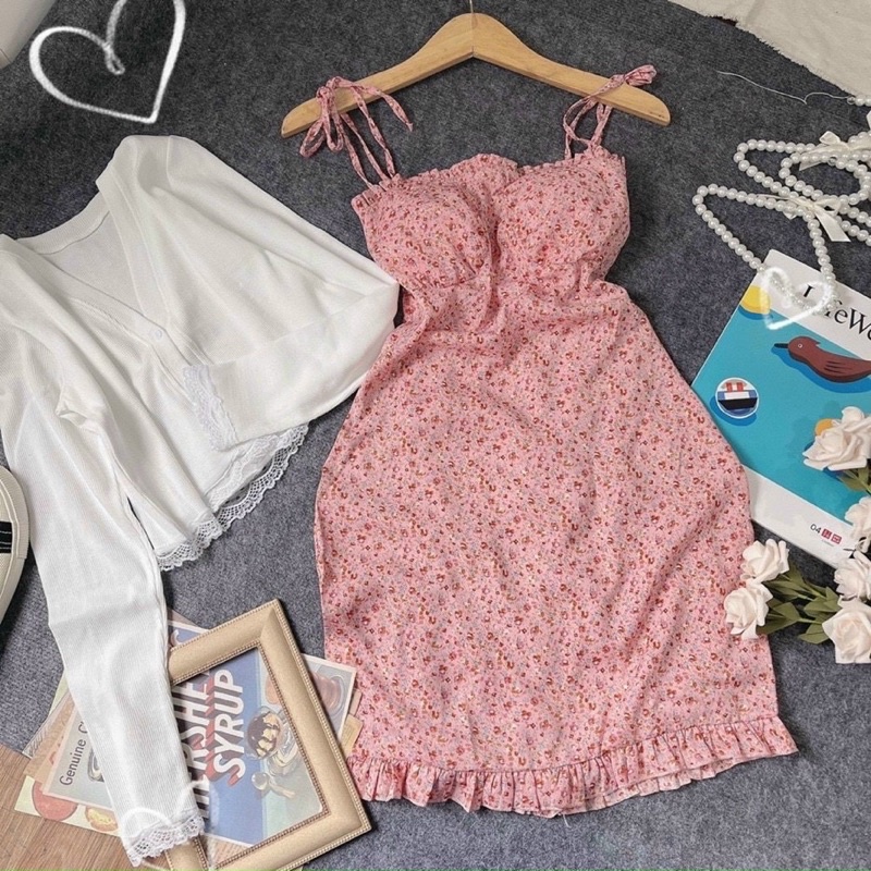 Set váy 2d kèm khoác