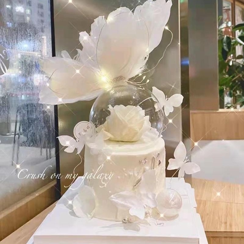 Phụ Kiện Lông Vũ Trang Trí Bánh Kem Xinh Xắn