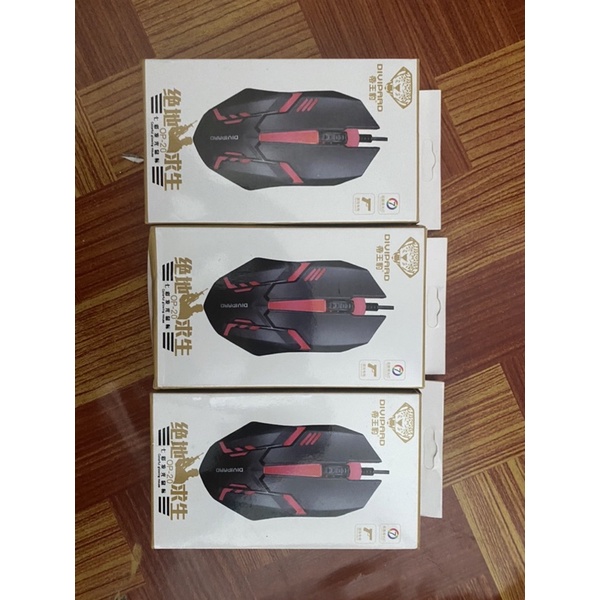 Chuột Máy Tính Có Dây Gaming 1000 Dpi Kèm Đèn Led Nền Dành Cho Pc/ Laptop