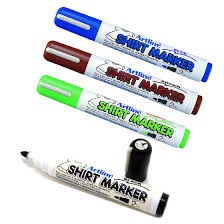 Combo 4 màu bút vẽ lên áo EKT -2 Artline Shirt Marker.bút vẽ áo giặt không phai