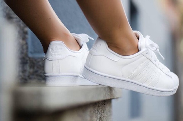 Adidas superstar full white