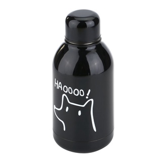 Bình Nước Giữ Nhiệt Bằng Thép Không Gỉ Họa Tiết Hoạt Hình Dung Tích 300ml