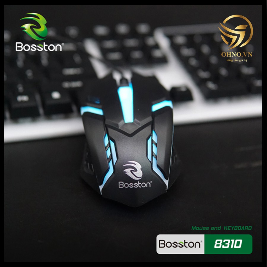 [Mã SKAMPUSHA7 giảm 8% đơn 250k]Combo Chuột Bàn Phím Cơ Bosston Bàn Phím Giả Cơ Led Gaming Có Dây Chơi Game | WebRaoVat - webraovat.net.vn