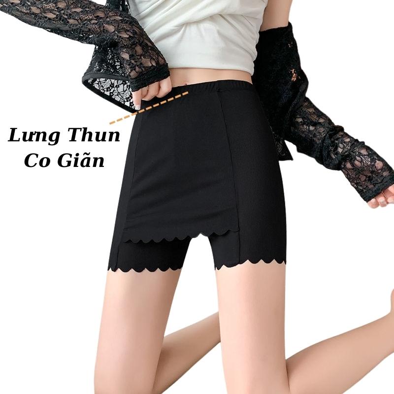 Quần Đùi Mặc Váy Lưng Thun Co Giãn AN Lót Nữ Chống Lộ Co Giãn Thoáng Mát 703