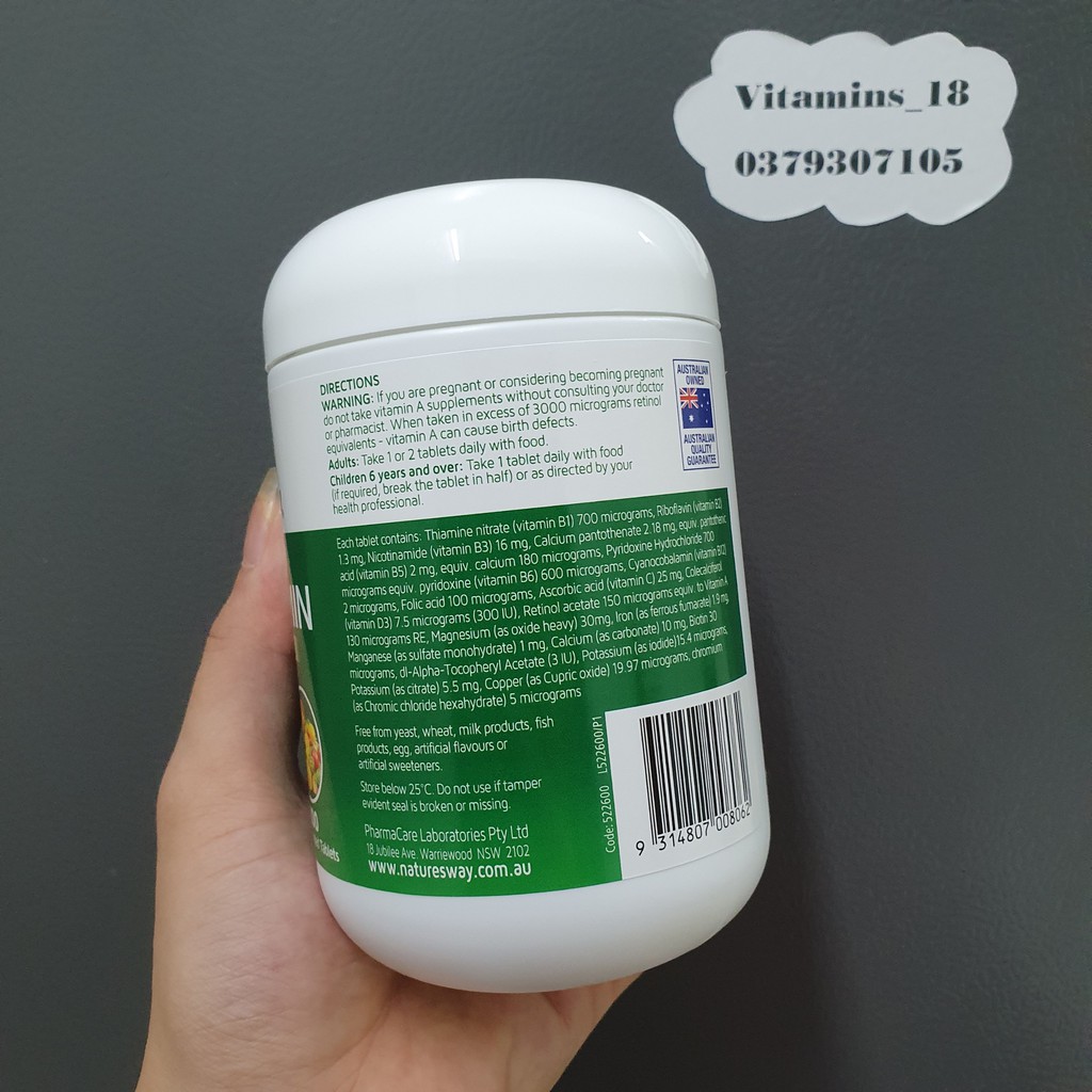 Vitamin tổng hợp Multivitamin 200 viên - Úc | BigBuy360 - bigbuy360.vn