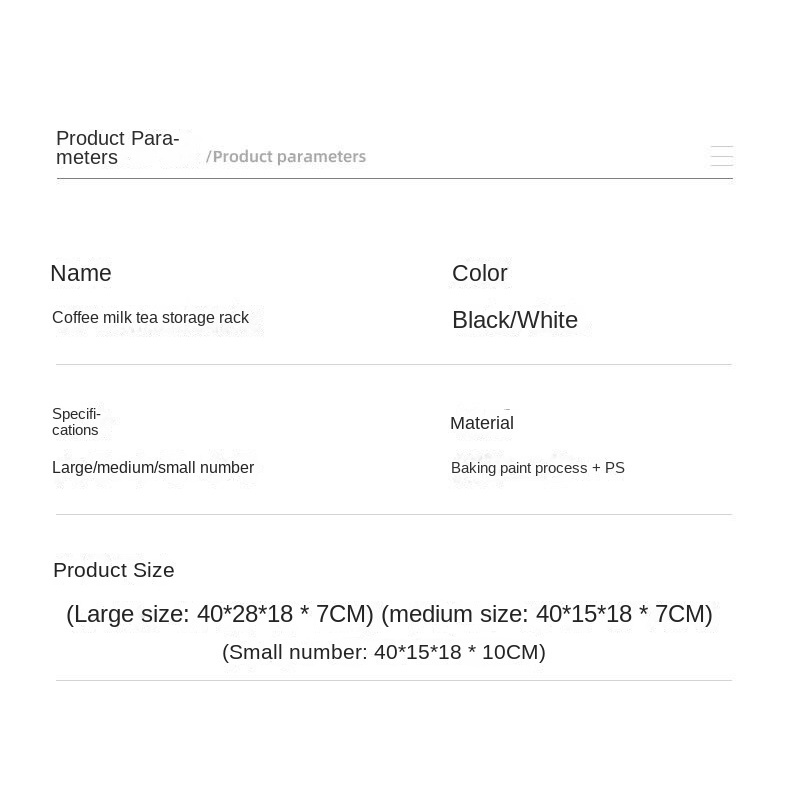 Hộp Đựng Trà / Cà Phê / Trà Sữa Để Bàn Bằng Nhựa Tiện Dụng Cho Văn Phòng