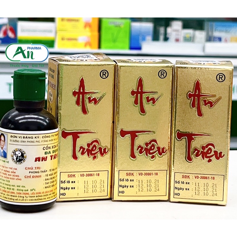 Cồn xoa bóp đa dụng An Triệu - chai 60ml