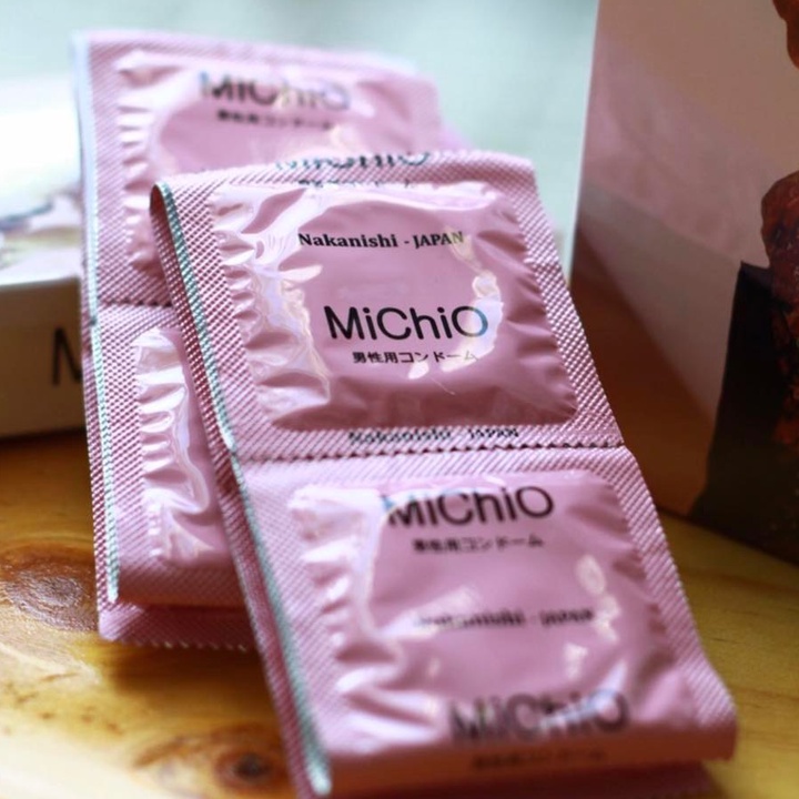 Bao Cao Su Michio - Bcs Siêu Mỏng, Gân Gai & Nhiều Gel Bôi Trơn, Cho Cảm Giác Mới Lạ Khi Lâm Trận