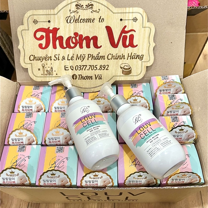LOUV CELL Sữa dưỡng trắng da toàn thân Body LouvCell