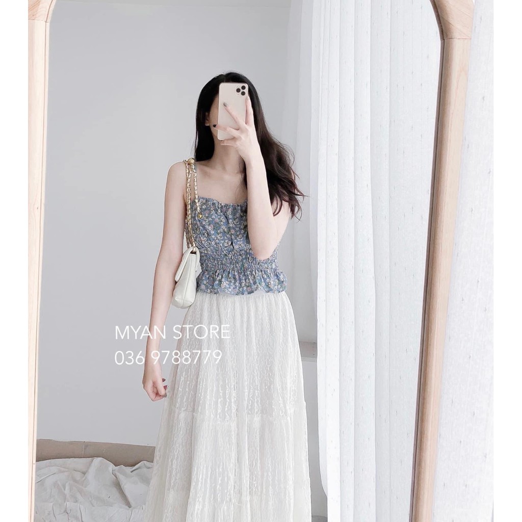 Set đồ nữ cá tính, set váy dài áo dây đi chơi sang chảnh mùa hè đẹp 8A00054 | BigBuy360 - bigbuy360.vn