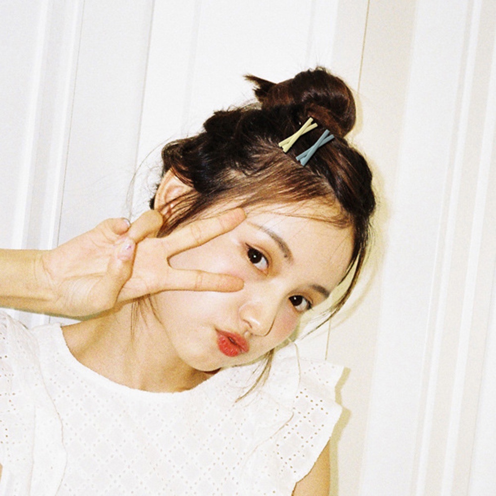 Kẹp Tóc Nhựa Màu Trơn Dễ Thương Cho Bé Gái