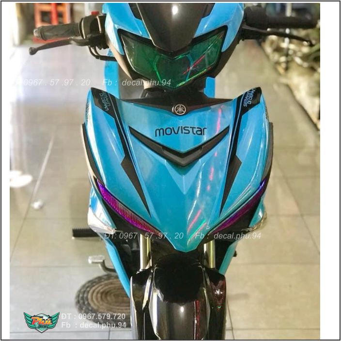 Tem Rời Exciter 150 Movistar Xanh Ngọc đen (V)