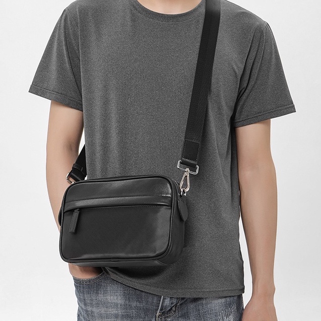 Túi đeo chéo nam nữ Messenger da chống nước nhập khẩu thương hiệu 9HOPE TC108