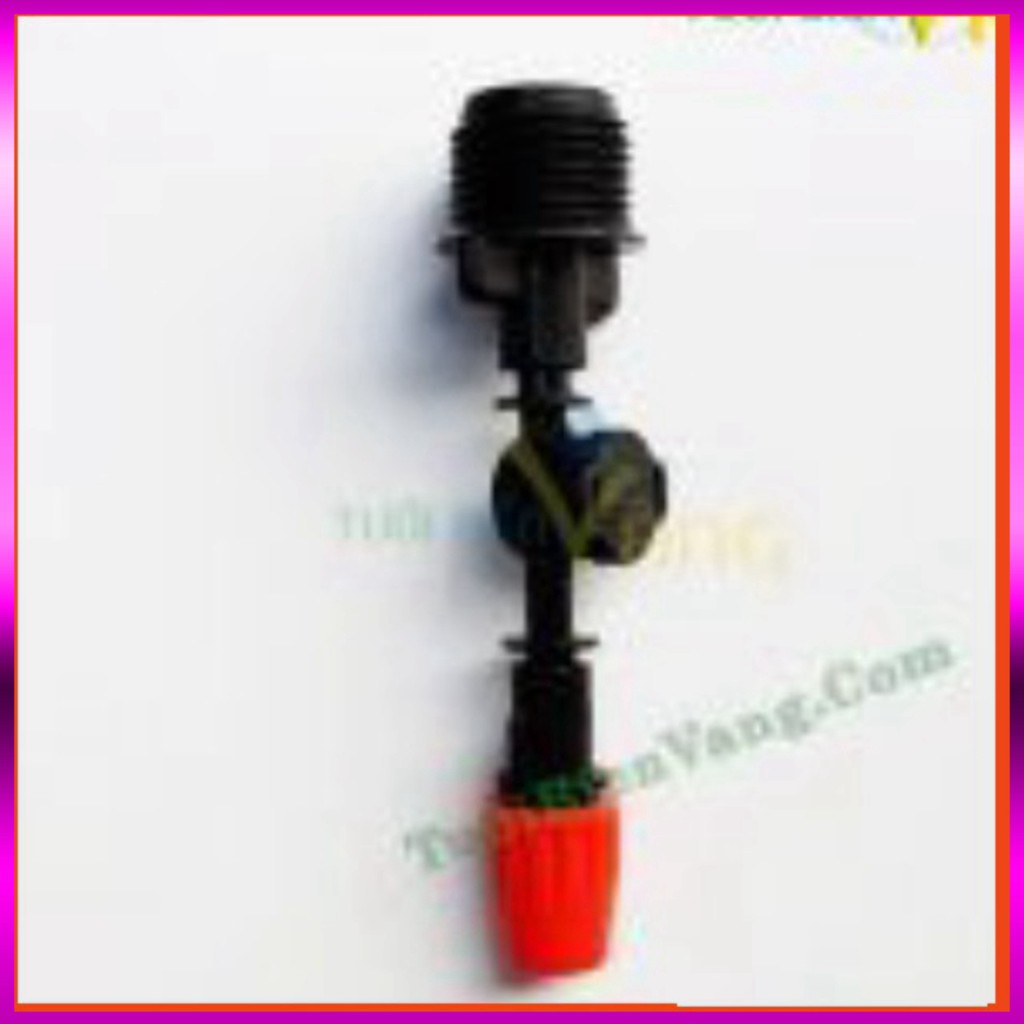 [GIÁ TỐT] 10 Béc tưới cây 1 tia + chống nhỏ giọt, ren nhựa 21mm (1tia)
