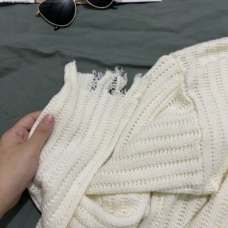 Set Áo Len Chân Váy Caro.