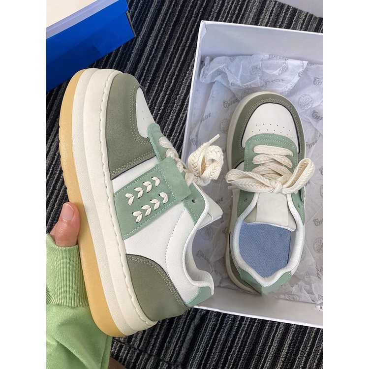 Giày Bánh Mì Độn Đế Uzzang Dây Đan M2 - ℂ𝔸𝕄𝕊𝕋𝕆ℝ𝔼